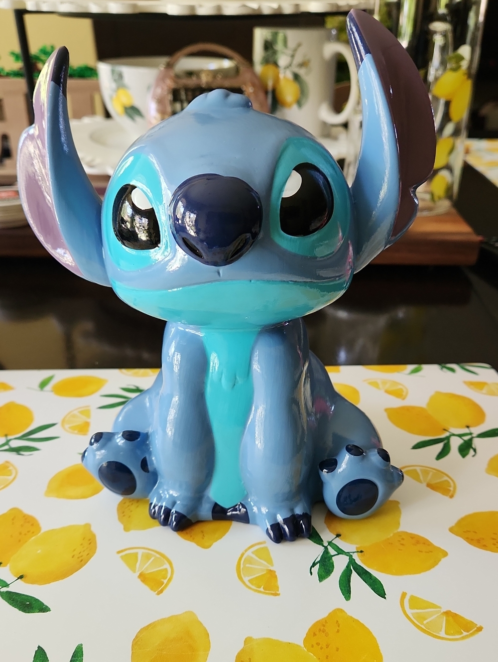 Disney Lilo & Stitch, Stitch EarsUp 8" Ceramic Figure Coin BankPiggy Bank